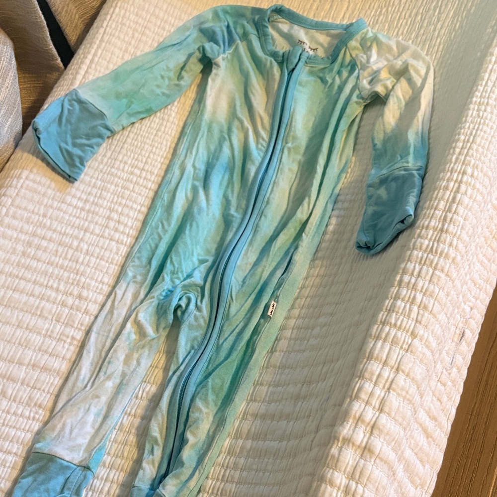 Little Sleepies Aqua Ombre Kids Footie